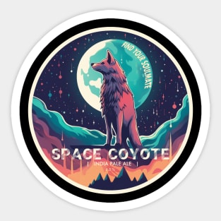 Space Coyote Sticker